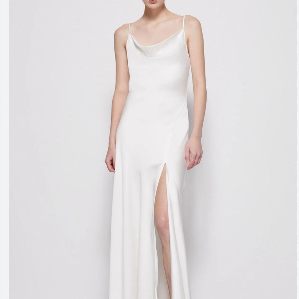 Jonathan Simkhai Finley Crepe Satin Gown Nwt Size 2